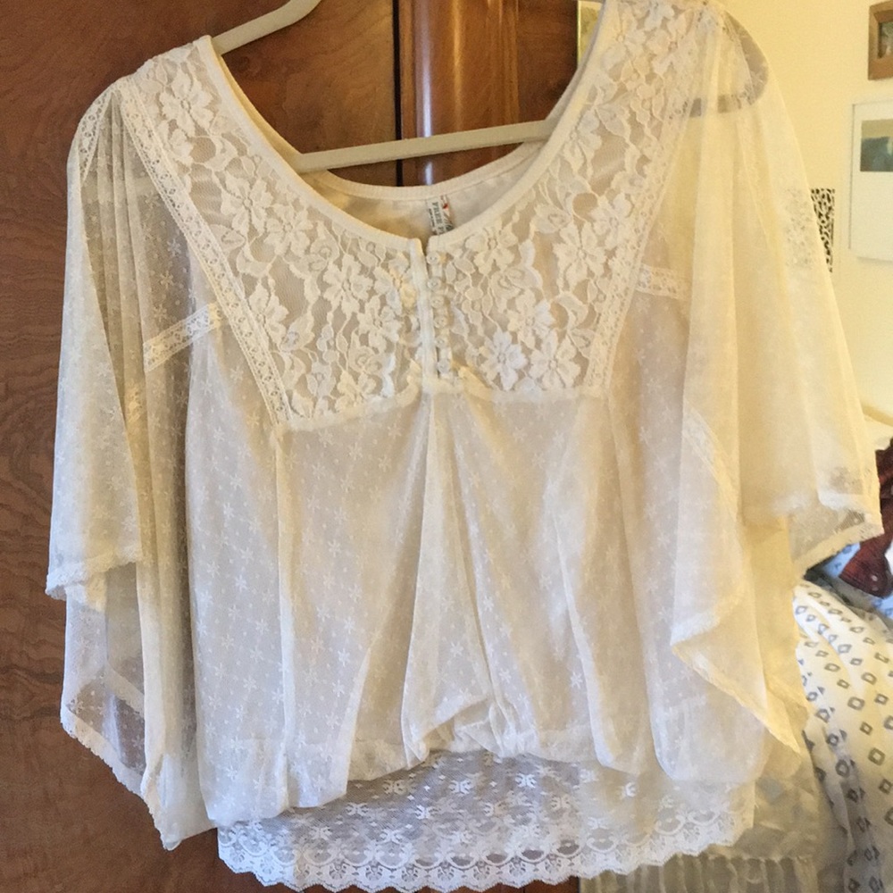 Free People lace blouse